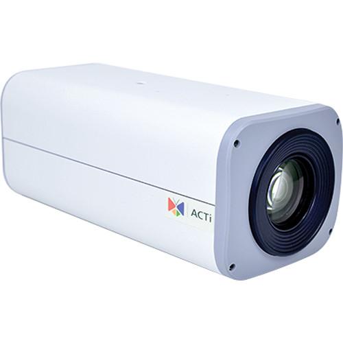 ACTi E210 10MP Day Night PoE Indoor Outdoor PTZ Zoom Box Camera with 4.9 to 49mm Lens & Heater