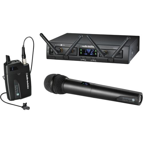 Audio-Technica ATW-1312L System 10 PRO Rack-Mount Digital Lavalier Handheld Combo System
