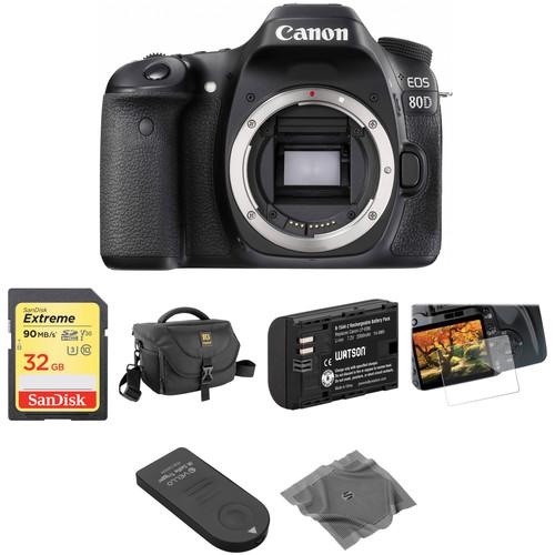 Canon EOS 80D DSLR Camera Basic Kit