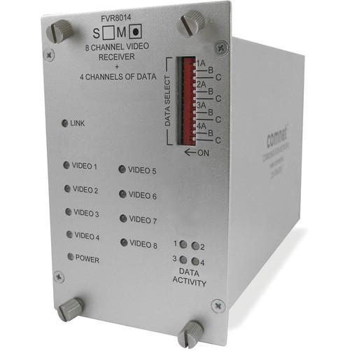 COMNET FVR8014M1 8-Channel Digital Video 4 Bi-Directional Data Receiver for FVT8014M1 Transmitter
