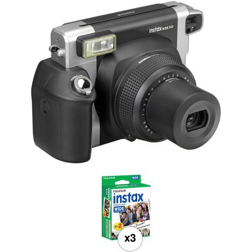 FUJIFILM INSTAX WIDE 300 Instant Film Camera with Three Twin Packs of Film Kit