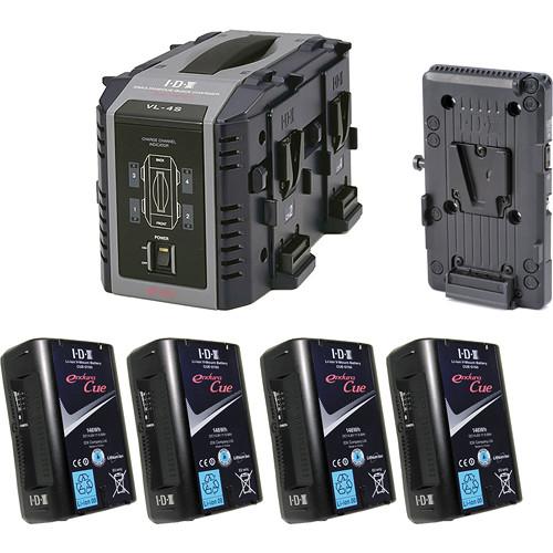 IDX System Technology Endura Cue-D150 V-Mount 4-Battery Kit for Blackmagic URSA
