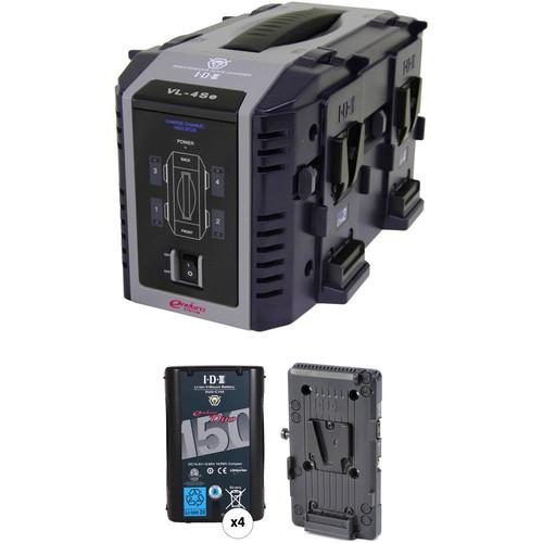 IDX System Technology Endura Duo-150 V-Mount 4-Battery Kit for Blackmagic URSA