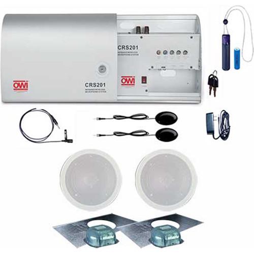 OWI Inc. IR Wireless Microphone System with Pendant Microphone Kit and Two IC5 Speakers