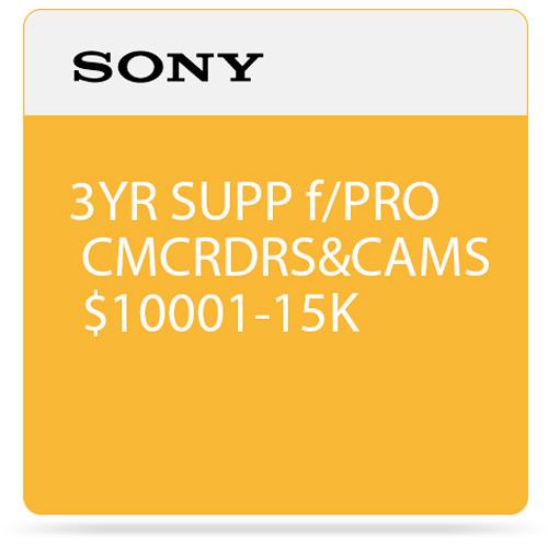 Sony 3-Year SupportNET Depot Service Plan for Camcorders 10,001 to $15,000