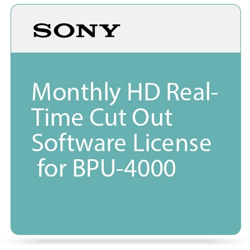 Sony Monthly HD Real-Time Cut Out Software License for BPU-4000