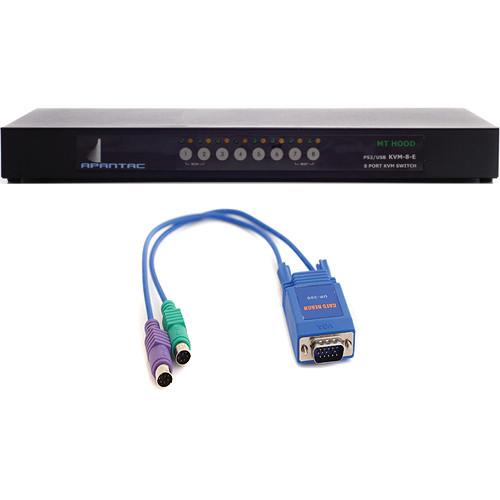 Apantac KVM-8-E Switch & 8 x UI-200E Extender Kit