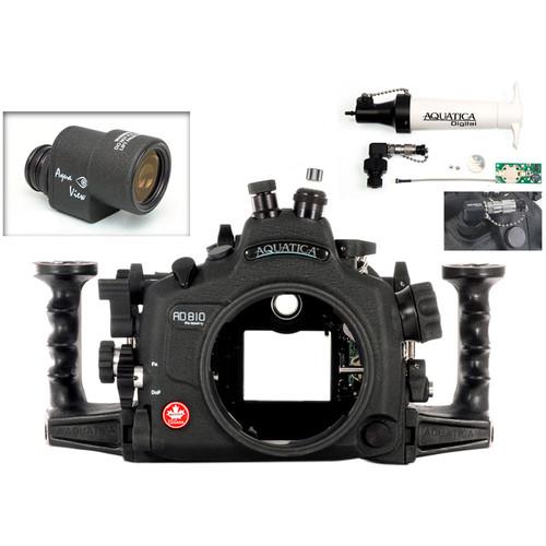 Aquatica AD810 Pro Underwater Housing for Nikon D810 with Aqua VF and Vacuum Check System