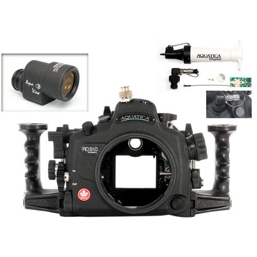 Aquatica AD810 Pro Underwater Housing for Nikon D810 with Aqua VF and Vacuum Check System