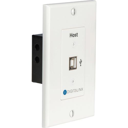 Digitalinx USB 2.0 Over Hi-Speed Twisted Pair Extender Wall Plate Host