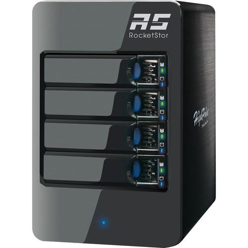 HighPoint RocketStor 6414VS 4-Bay Q-SATA Value RAID Tower Enclosure