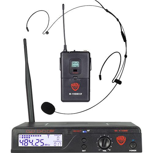 Nady U-1100 HM-20U UHF Unidirectional Condenser Wireless System with 1 x HM-20U Headmic Headworn Condenser Microphone