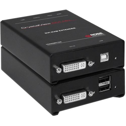 Rose Electronics CrystalView DVI Mini Single-Head USB 2.0 over CATx Extender Kit