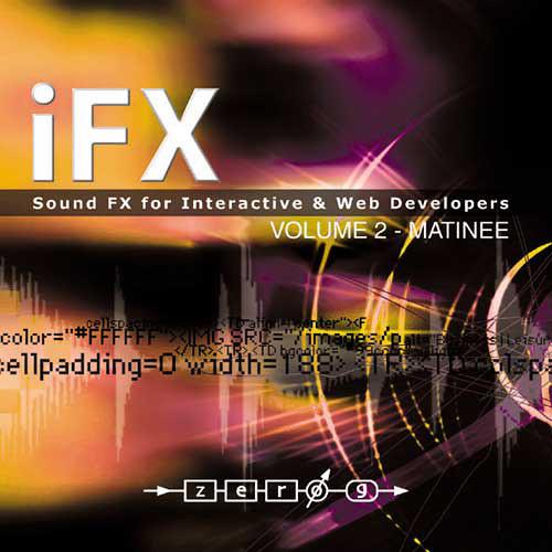 Zero-G iFX Matinée: Sound FX for Interactive & Web Developers - Sample Library