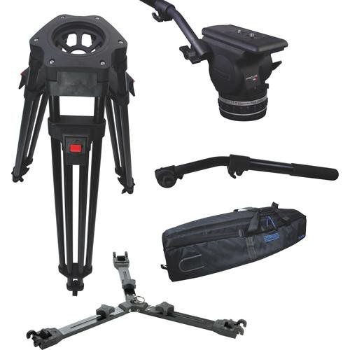 Cartoni Focus 18 Fluid Head with H601 Tripod Legs, Mid-Spreader and 2nd Pan Bar