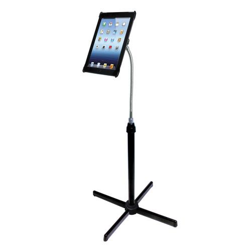 CTA Digital Height-Adjustable Gooseneck Floor Stand for 7-13" Tablets