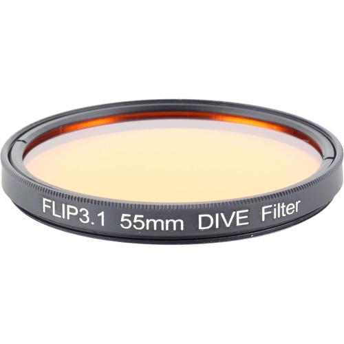 Flip Filters 55mm Threaded Underwater Color Correction Red Filter for GoPro 3 3 4