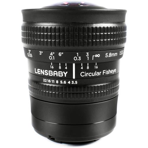 Lensbaby 5.8mm f 3.5 Circular Fisheye Lens for Sony E