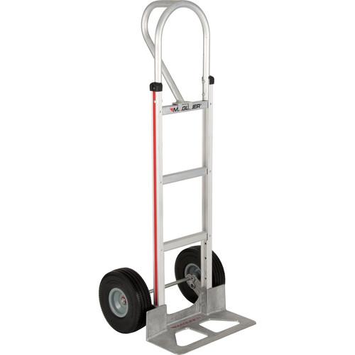 Magliner HMA15AUAC Straight-Back Hand Truck with 10" Microcellular Foam Wheels and Vertical Loop Handle