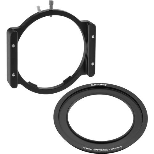 Sensei 100mm Aluminum Universal Filter Holder and 72mm Adapter Ring Kit