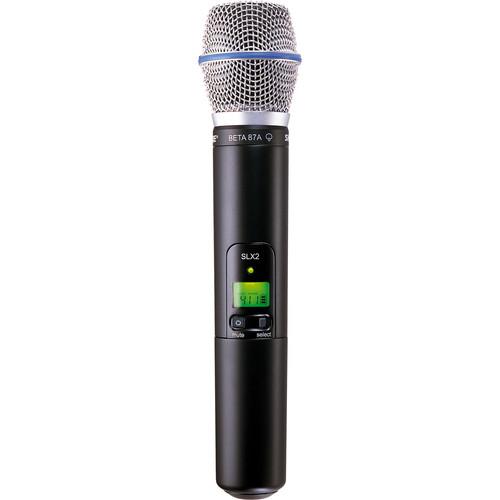 Shure SLX2 Handheld Wireless UHF Transmitter with Beta 87A Microphone