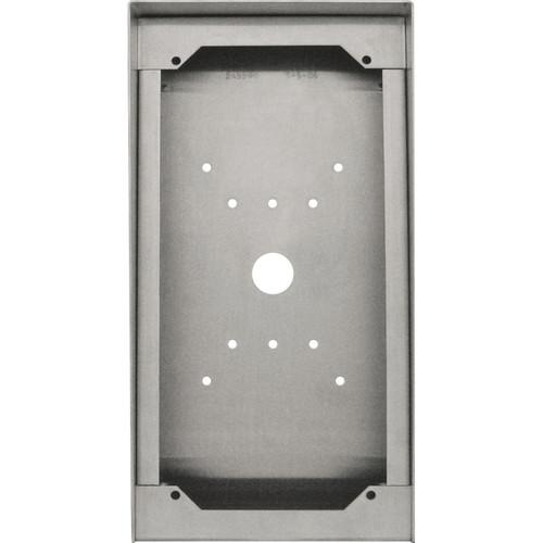 Aiphone SBX-DVF-P Stainless Steel Surface Mount Box for Video Door Stations