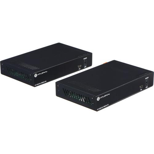 Atlona UHD 4K HDMI Extender over 100M HDBaseT TX RX with Ethernet, Control and PoE, and Return Optical Audio