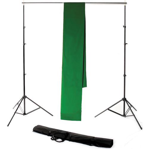 Backdrop Alley STDKT-12G Studio Stand with Chroma-Key Green Background Kit