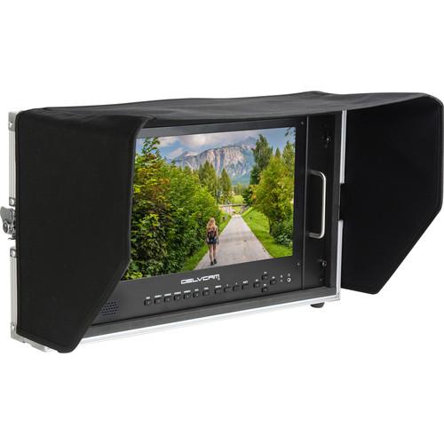 Delvcam 4K UHD HDMI 3G-SDI Quad View LED 6RU Broadcast Monitor in Case