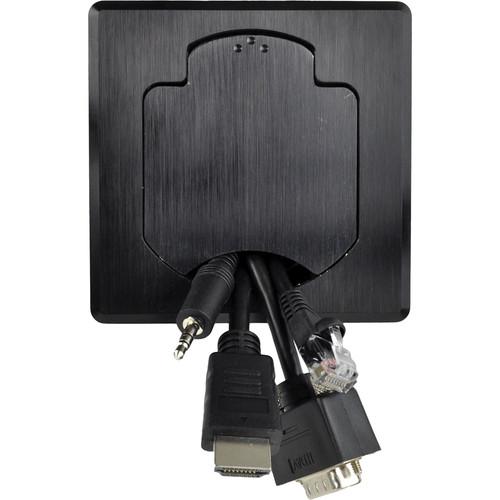 FSR T3-PC1DCP 3.5" Cable Pull Square Table Box