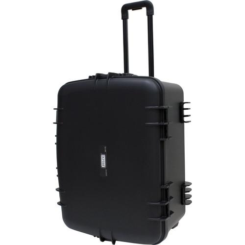 JELCO Rugged Carry Case with Wheels, Extension Handle, and DIY Customizable Foam
