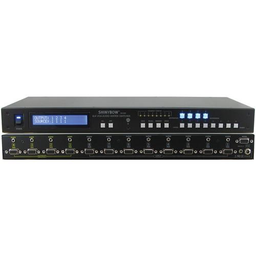 Shinybow 8x4 VGA with Stereo Audio Matrix Routing Switcher