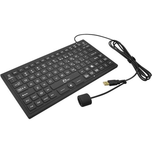 SIIG Industrial Medical-Grade Backlit Keyboard with Pointing Device