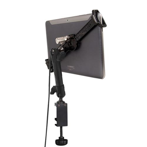 The Joy Factory LockDown Universal C-Clamp Carbon Fiber Mount with Combination Lock for 7-10.1" Tablets