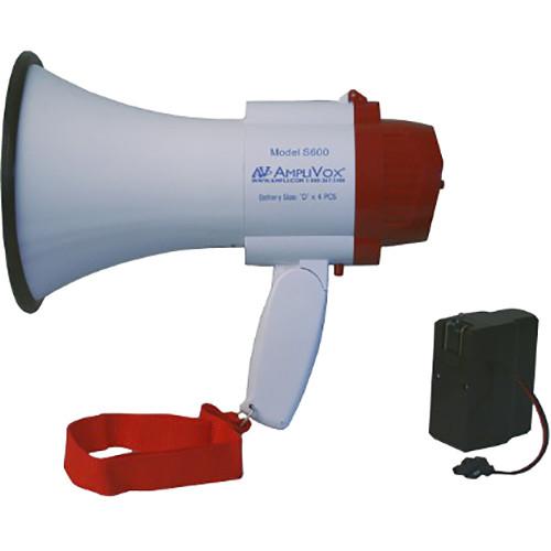 AmpliVox Sound Systems S600R Mini-Meg 10W Megaphone with S1402 Rechargeable Battery Pack