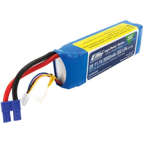 E-flite 3000mAh 3S 11.1V 30C LiPo Battery for RC Aircraft