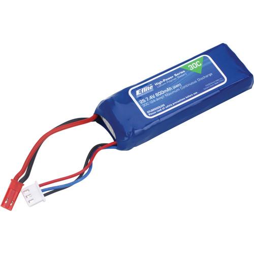 E-flite 800mAh 2S 7.4V 30C LiPo Battery for RC Equipment