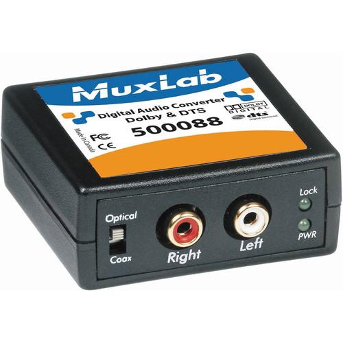 MuxLab 500088 Digital to Analog Audio Converter and Downmixer