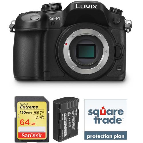 Panasonic Lumix DMC-GH4 Mirrorless Micro Four Thirds Digital Camera Body Deluxe Kit