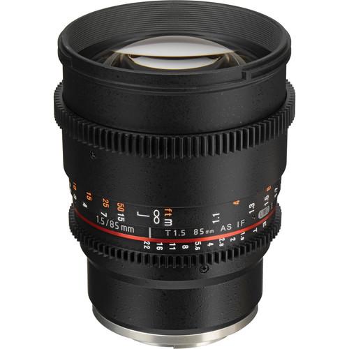 Samyang 85mm T1.5 VDSLRII Cine Lens for Sony E-Mount