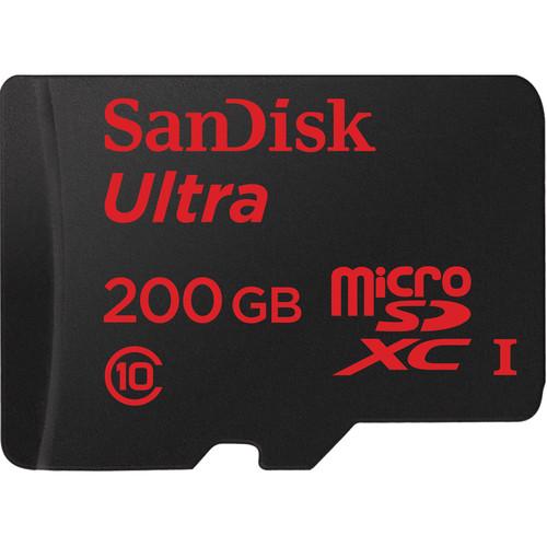 SanDisk 200GB Ultra UHS-I microSDXC Memory Card