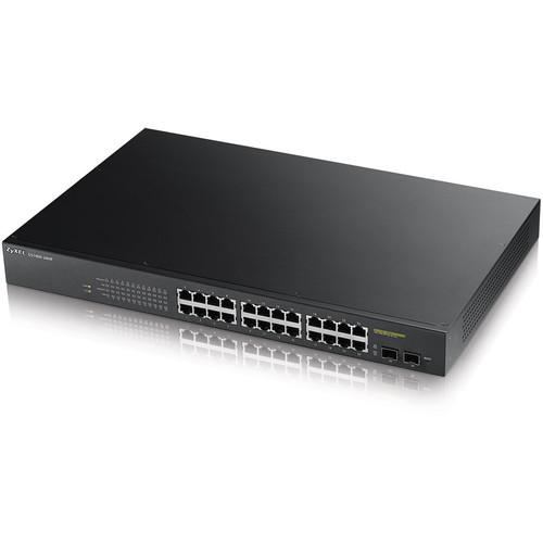 ZyXEL GS1900 Series 24-Port GbE Smart Managed PoE Switch with GbE Uplink