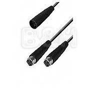 Neumann AC-21 5-Pin XLR Male to 2 3-Pin XLR Female Adapter Y-Cable - 3.3