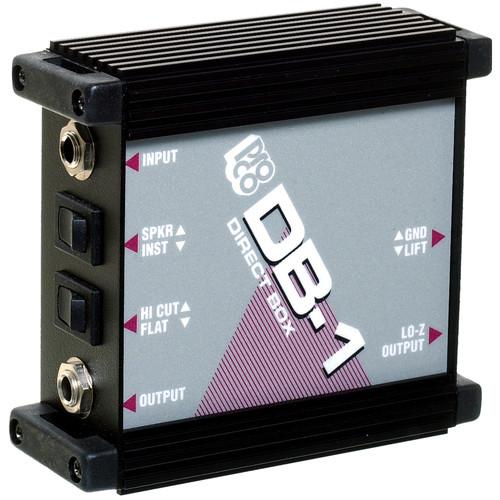 Pro Co Sound DB-1 Passive Direct Box with Speaker Line-Level Attenuator, High Cut Filter and Ground Lift Switches