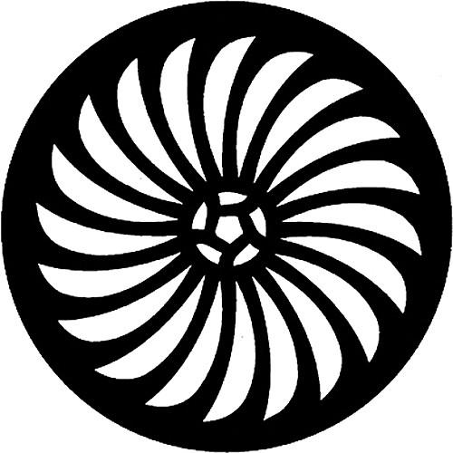 Rosco Standard Steel Gobo #7427 - Pin Wheel - Size B 86mm