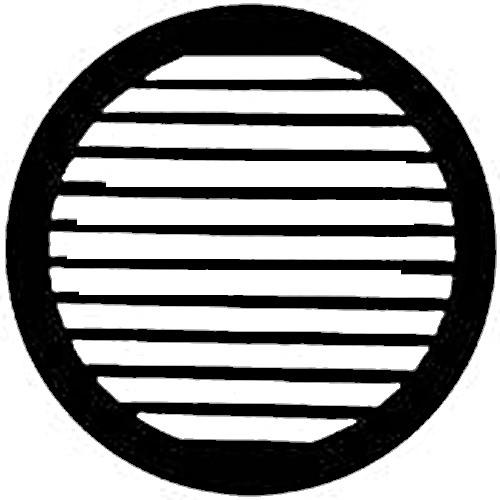 Rosco Standard Steel Gobo #7739 - Parallel Breakup - Size A 100mm