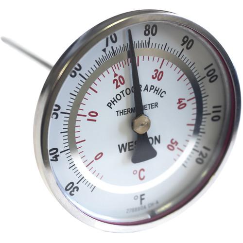 Weston Stainless Steel Dual Scale Thermometer 3" Dial with 6" Stem