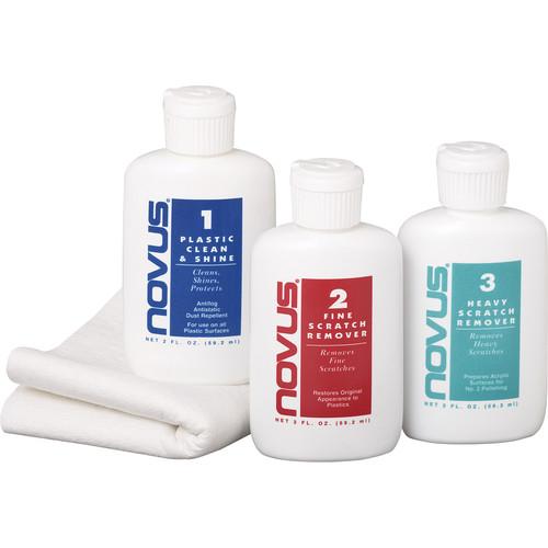 AquaTech NOVUS Cleaning and Scratch Remover Kit for Plastic Lens Ports