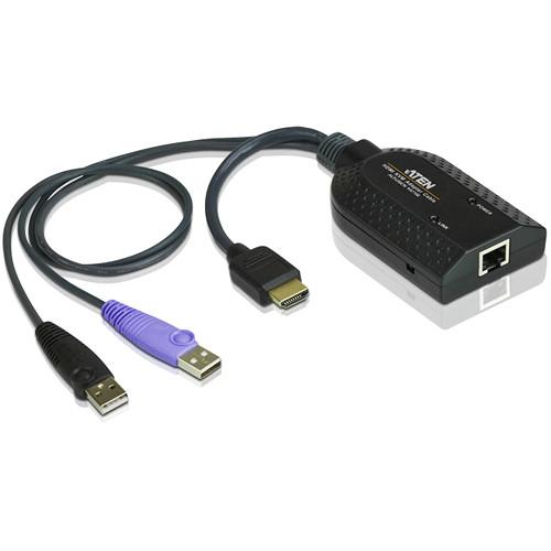 ATEN HDMI USB Virtual Media KVM Adapter Cable with Smart Card Reader