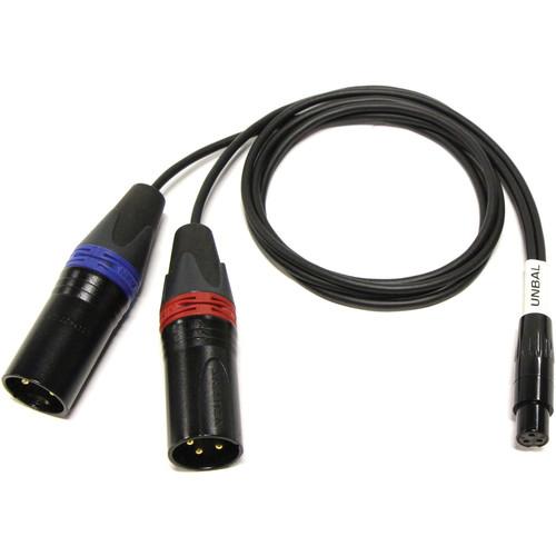 Cable Techniques TA3F to Two 3-Pin XLR Male Tape Output Y-Cable Adapter for Sound Devices